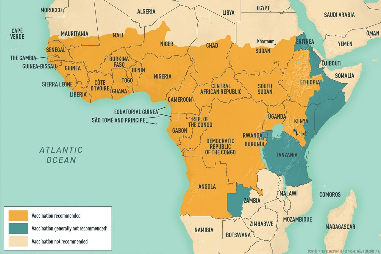 Yellow fever vaccination Africa