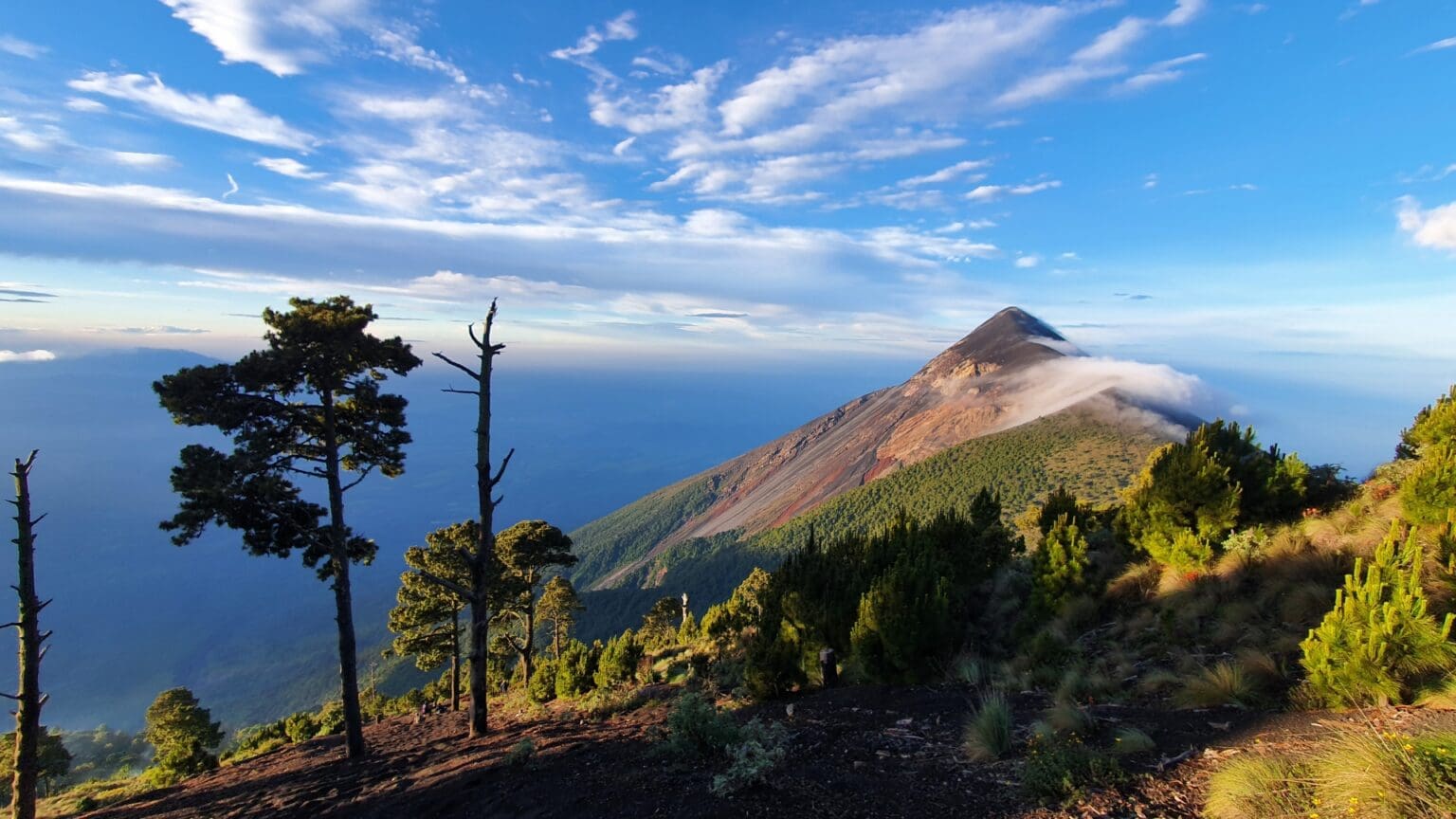 Fuego vulcano in Guatemala