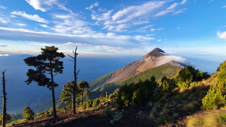 Fuego vulcano in Guatemala