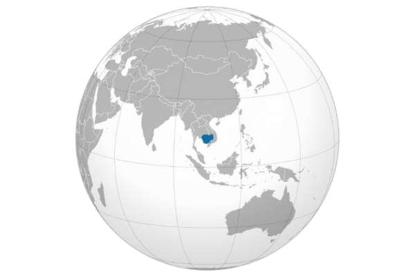 Cambodia ortho map