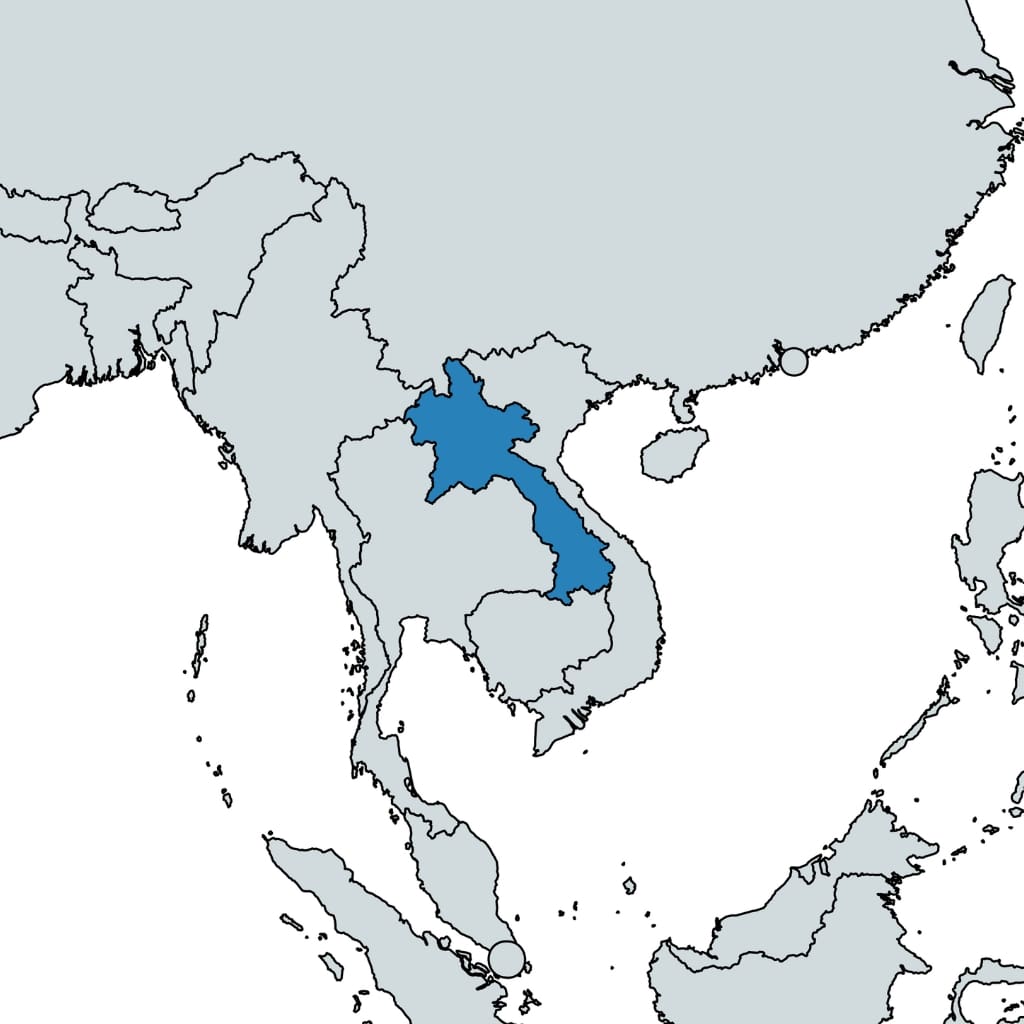 Laos map