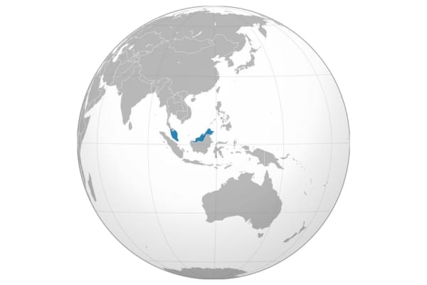 Malaysia ortho map