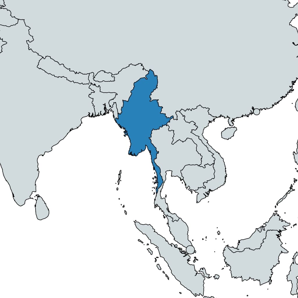 Myanmar map