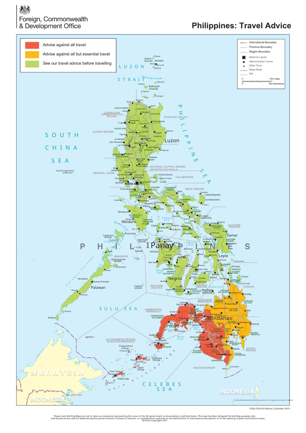 UK Travel Advice for Philippines