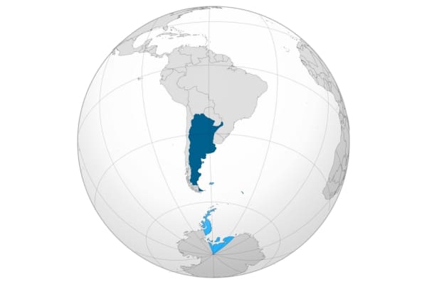 Argentina ortho map