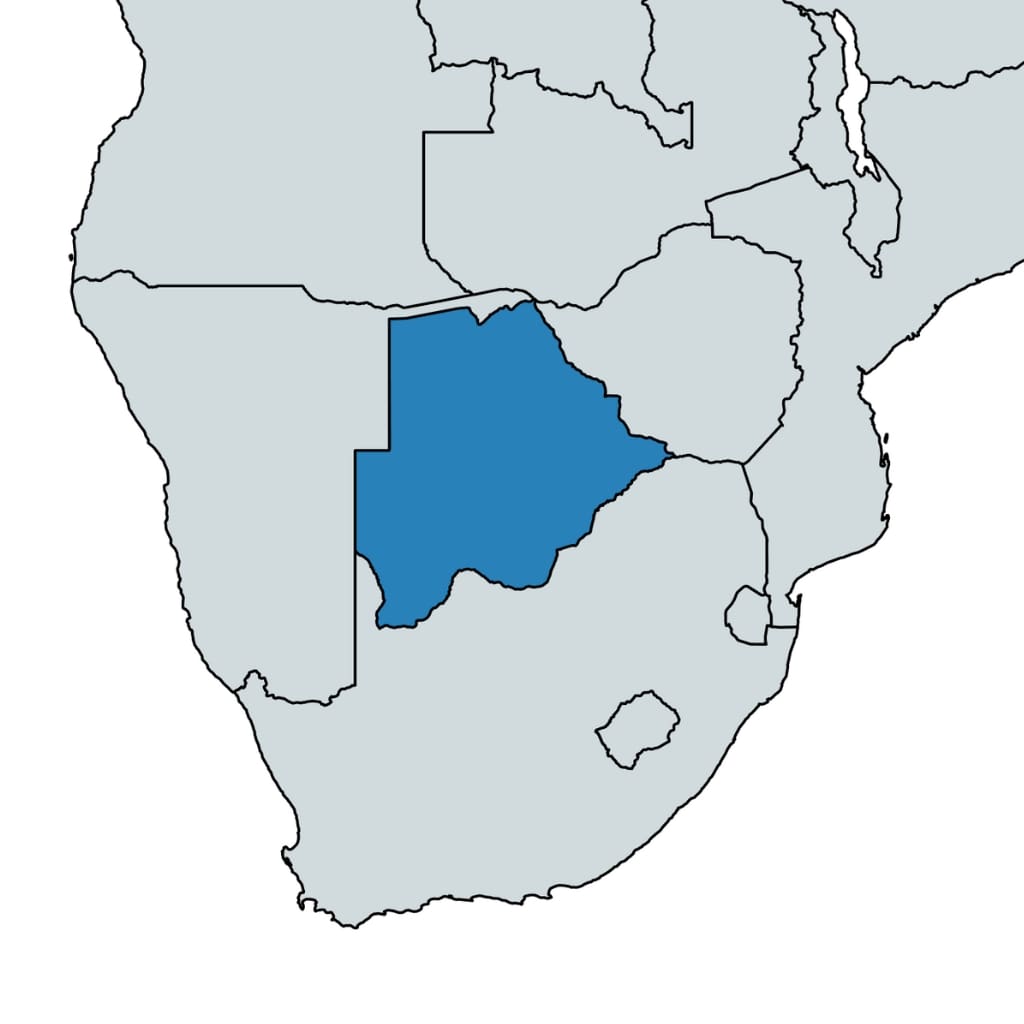 Botswana map