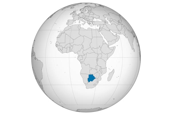 Botswana ortho map