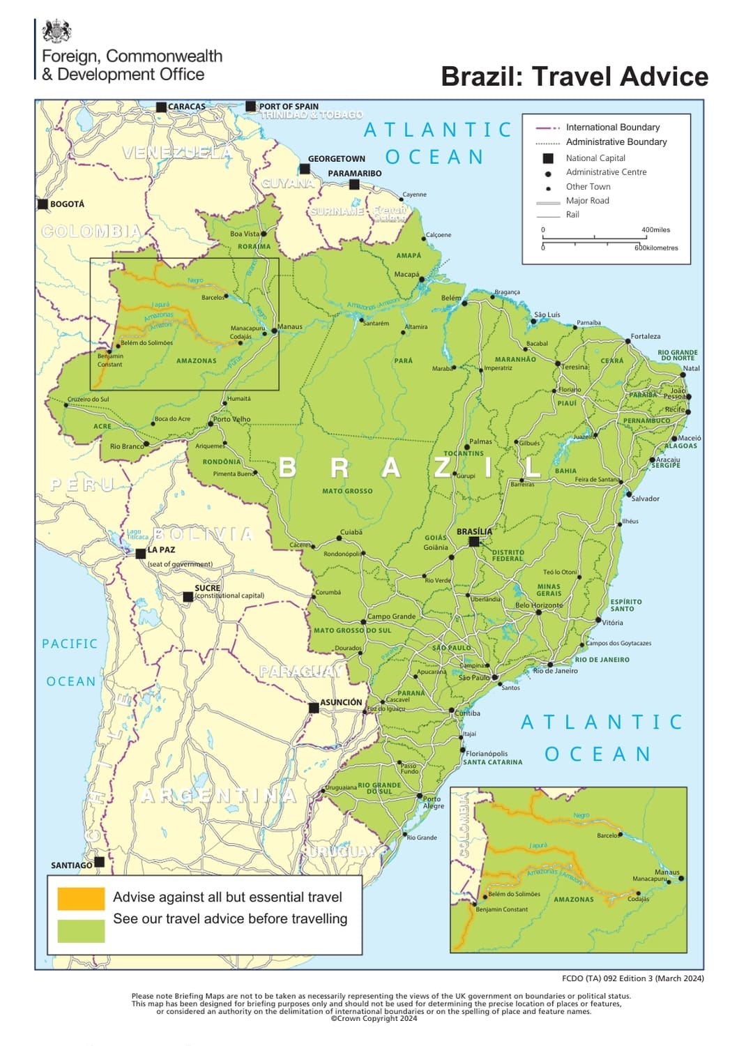 UK Travel Advice for Peru