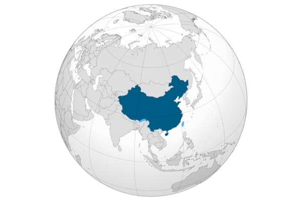 China ortho map