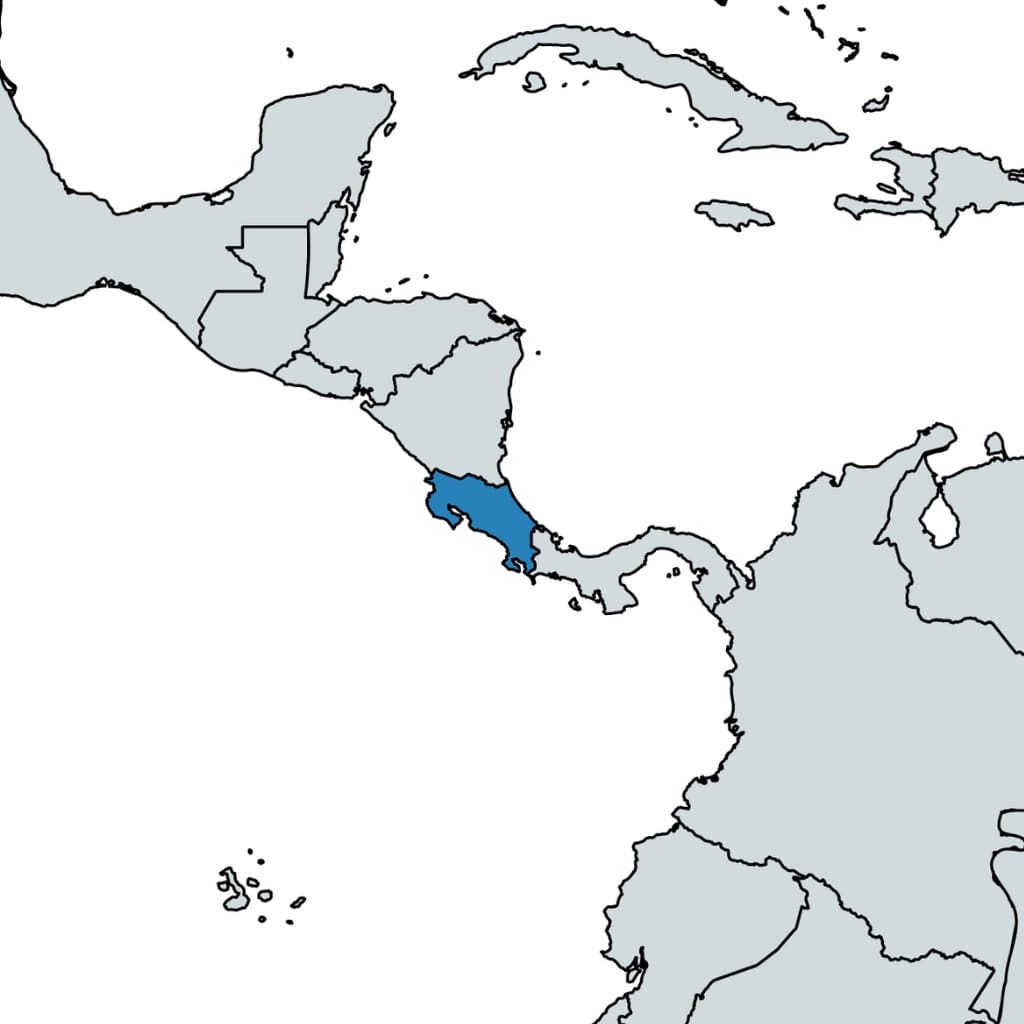 Costa Rica map