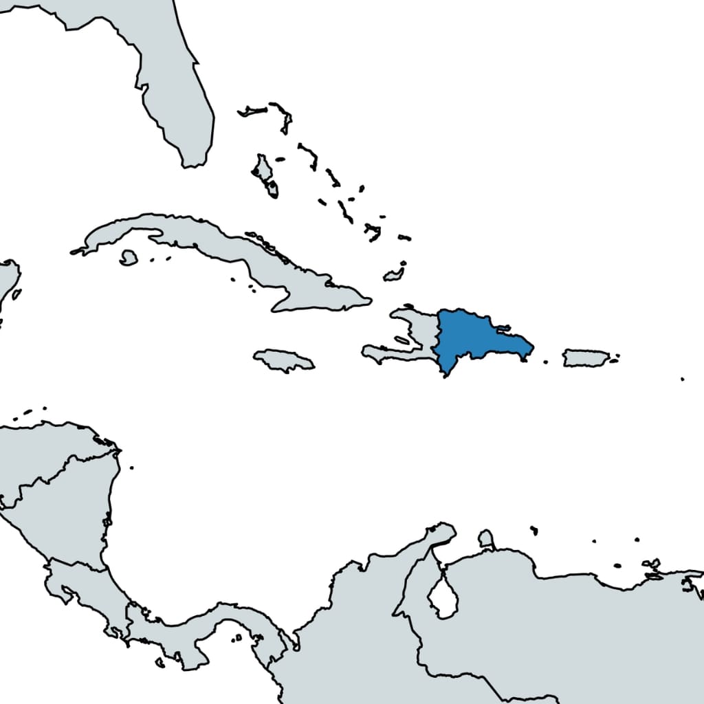 Dominican republic map