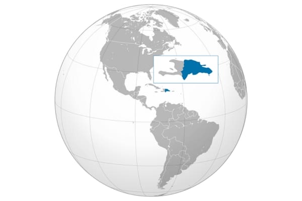 Dominican republic ortho map
