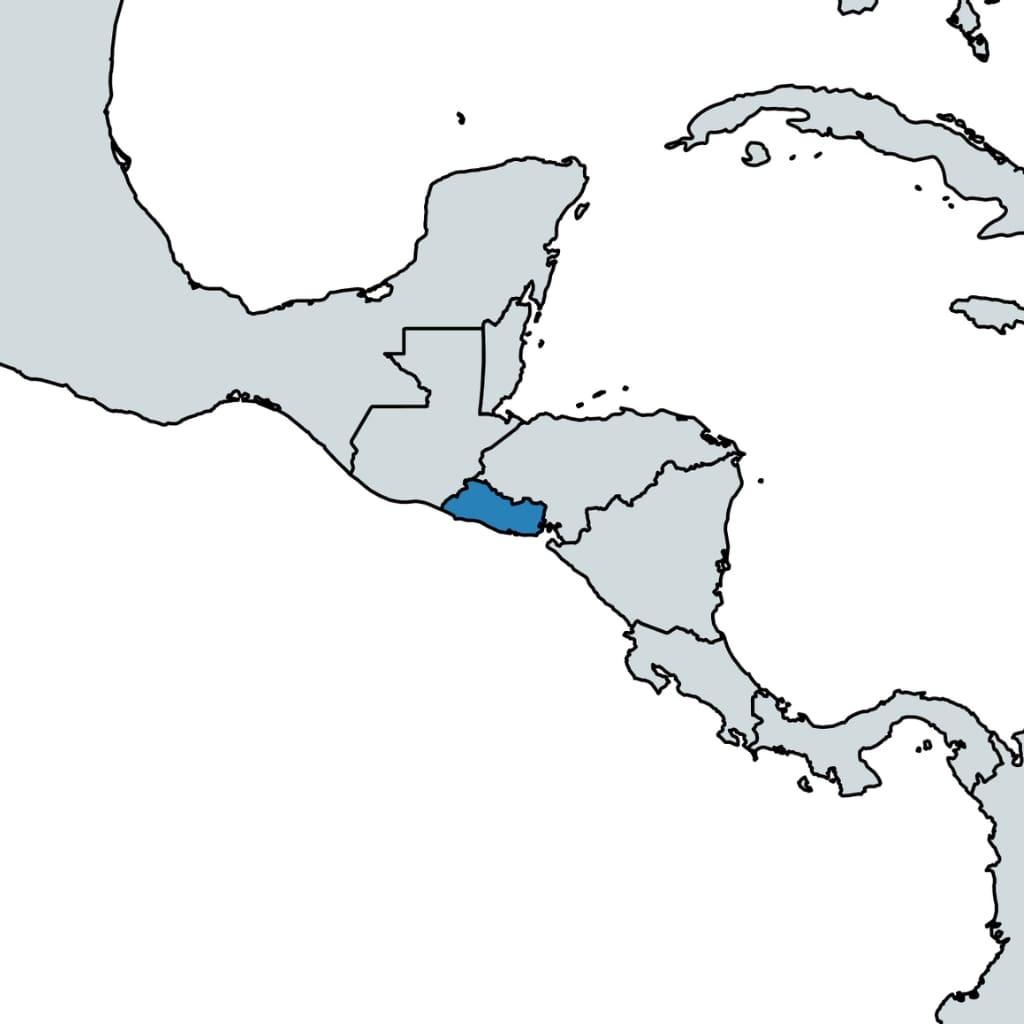 El Salvador map