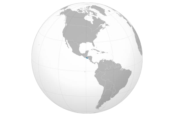 El Salvador ortho map