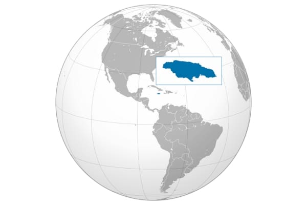 Jamaica ortho map