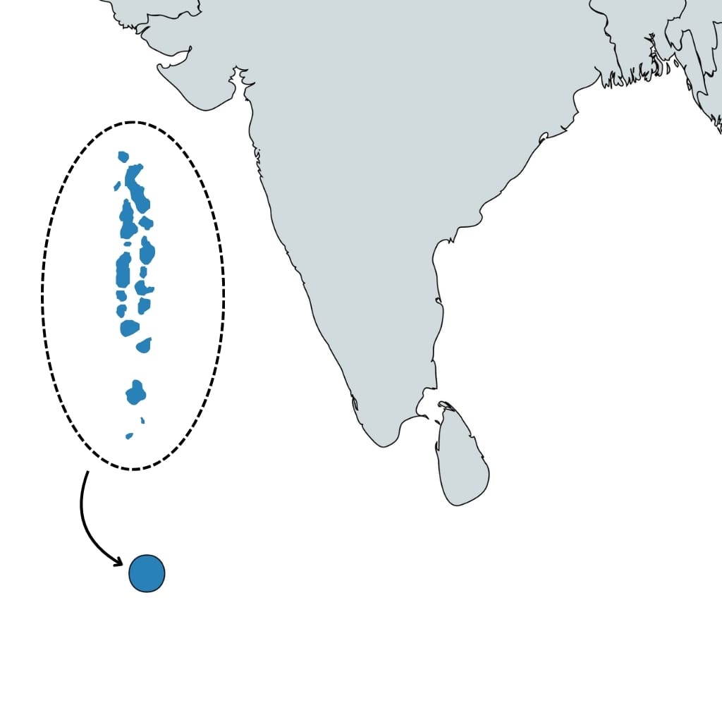 Maldives map