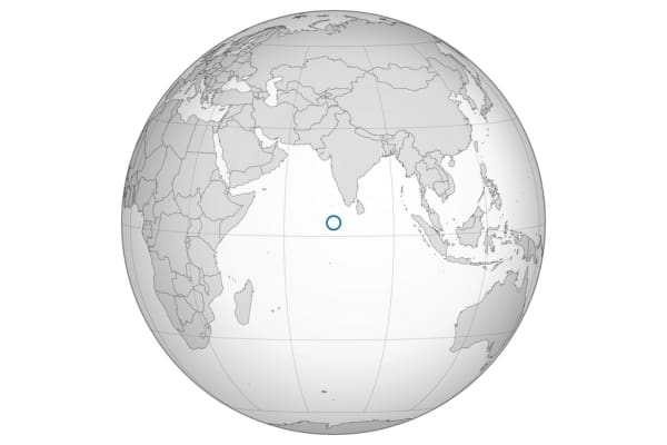Maldives ortho map