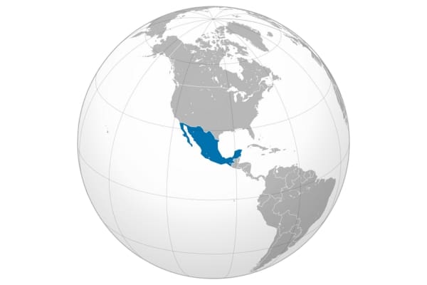 Mexico ortho map