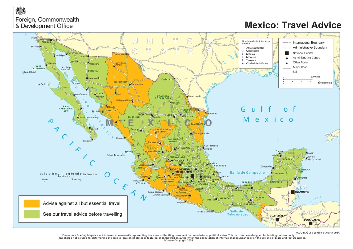 UK Travel Advice for Mexico