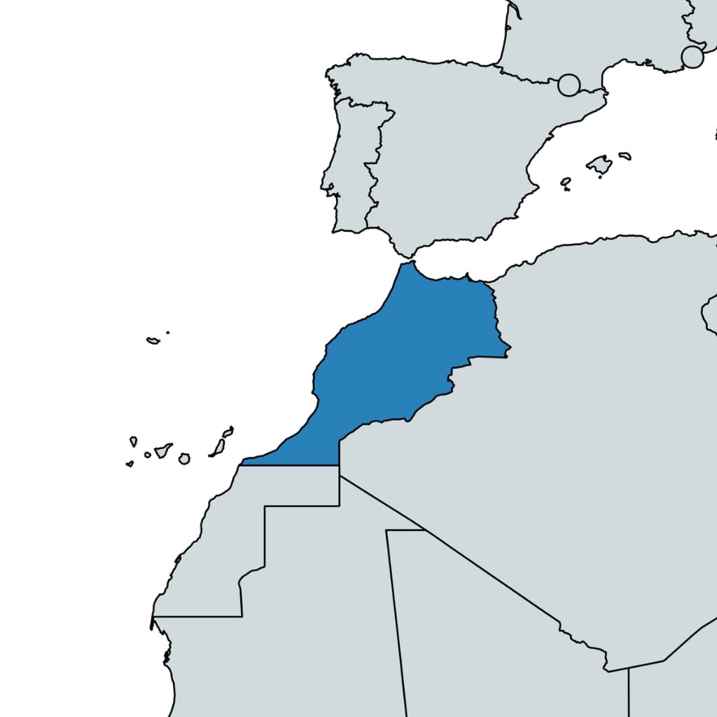 Morocco map