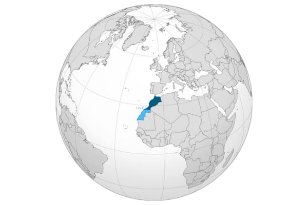 Morocco ortho map