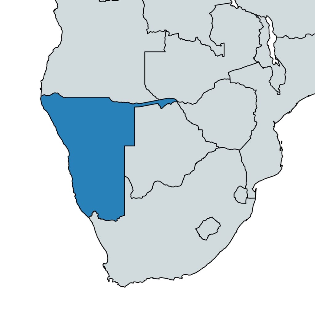 Namibia map