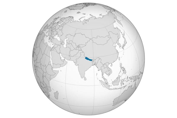 Nepal ortho map