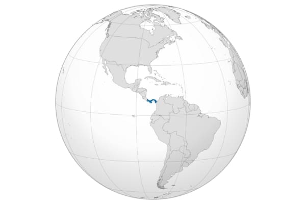 Panama ortho map