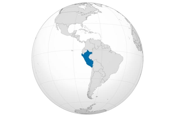 Peru ortho map