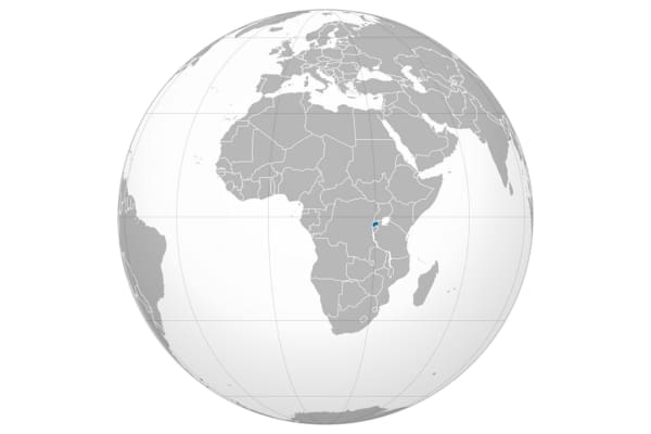 Rwanda ortho map