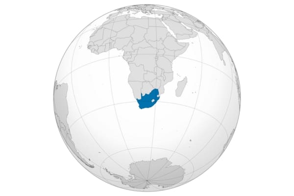 South Africa ortho map