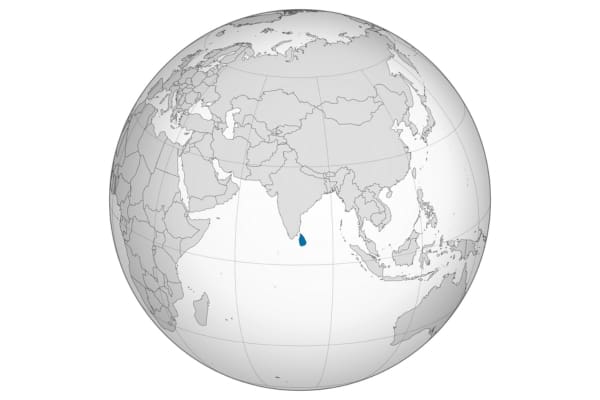 Sri Lanka ortho map