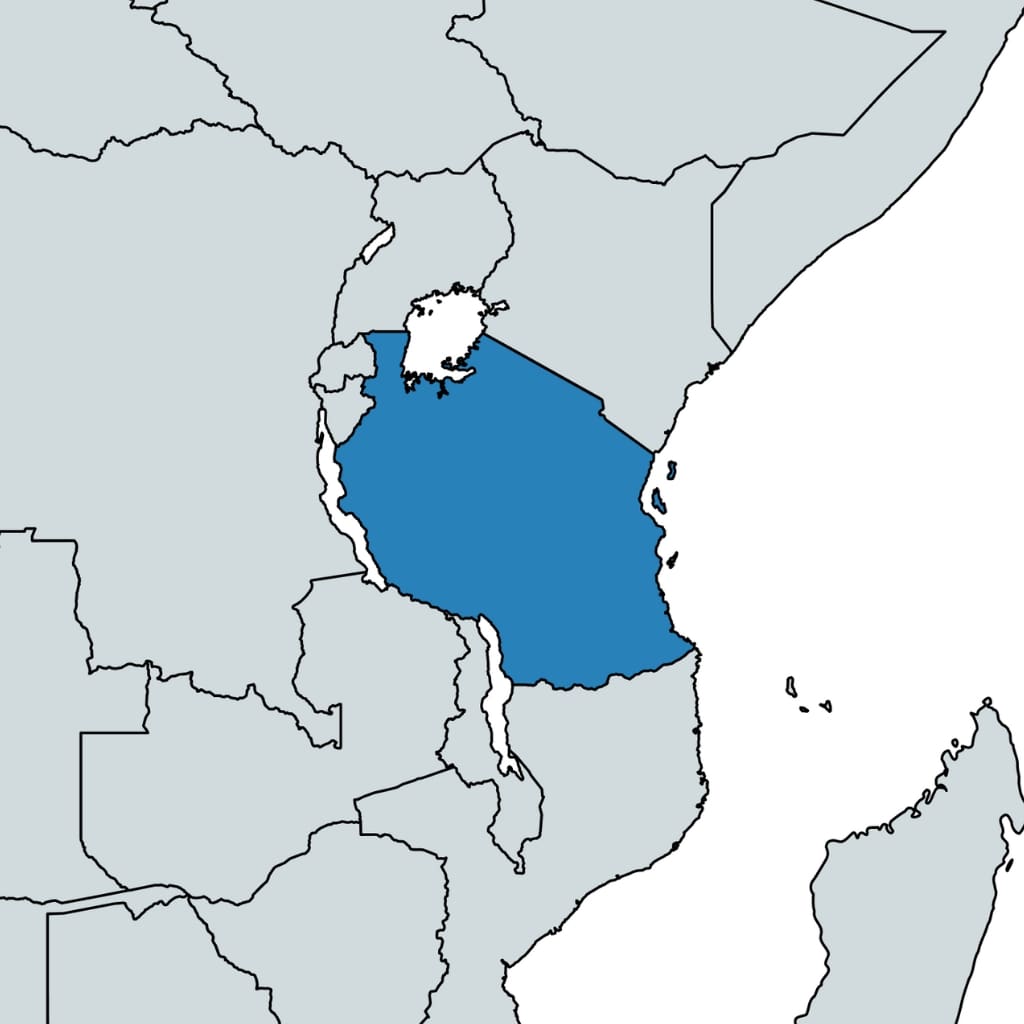 Tanzania map