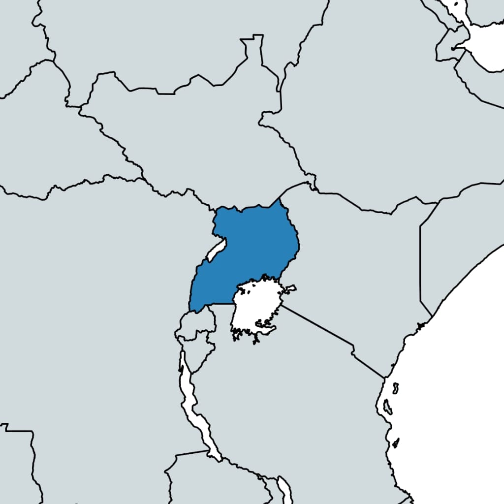 Uganda map