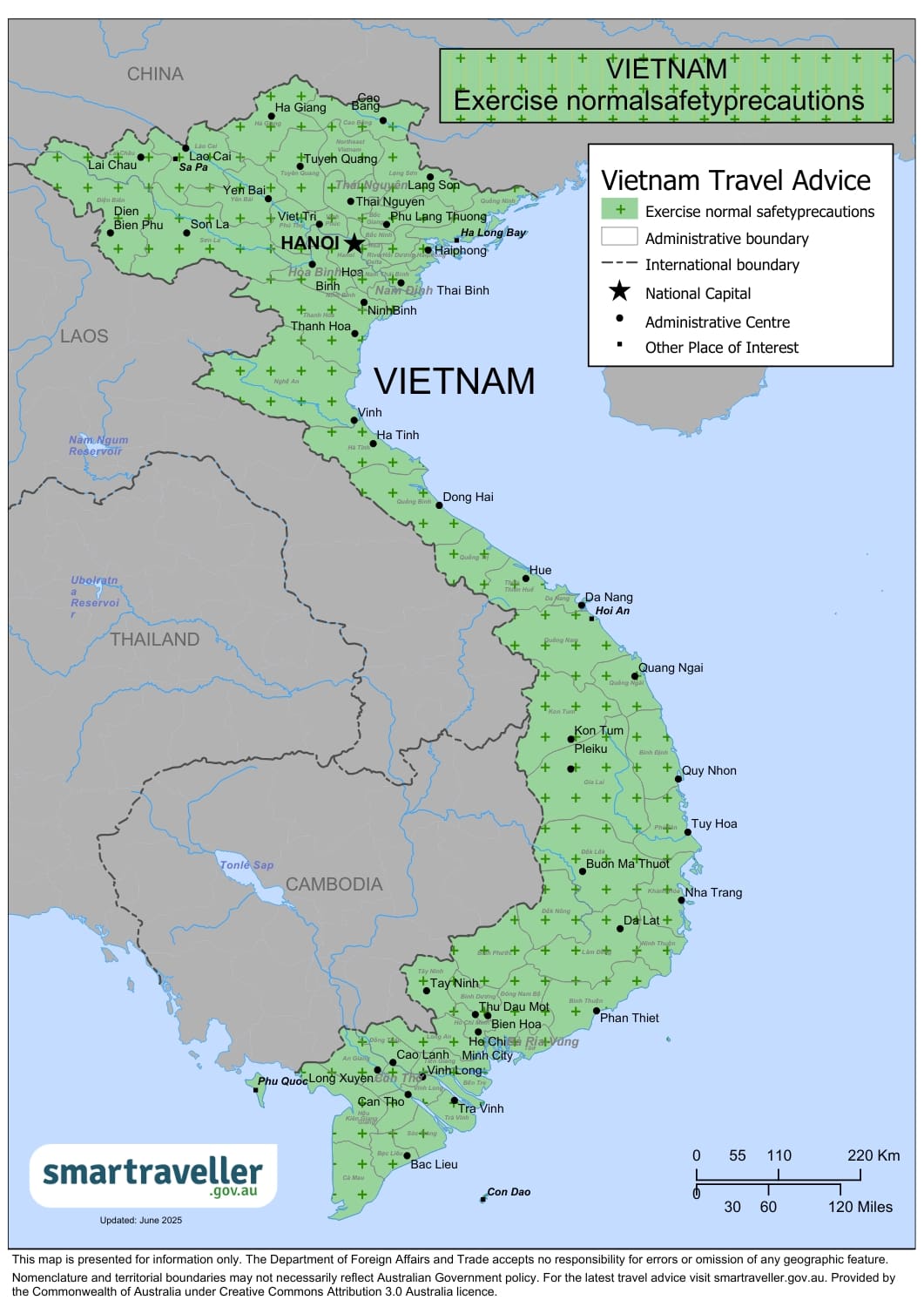 Australian Travel Advice for Vietnam