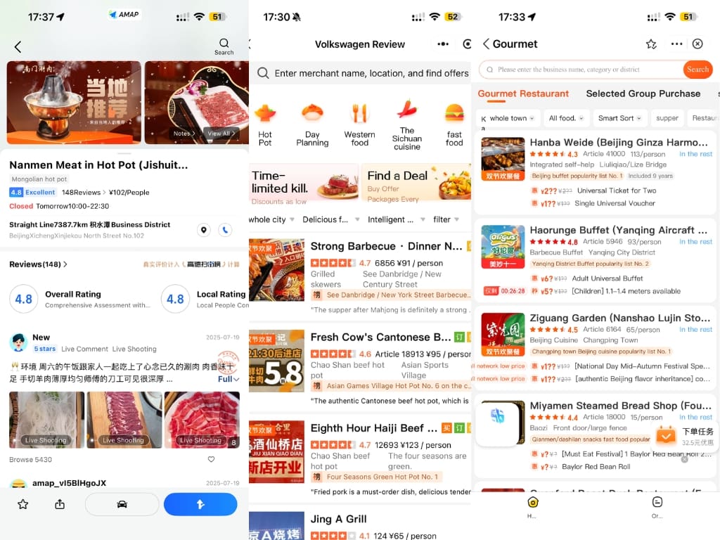 Dining apps