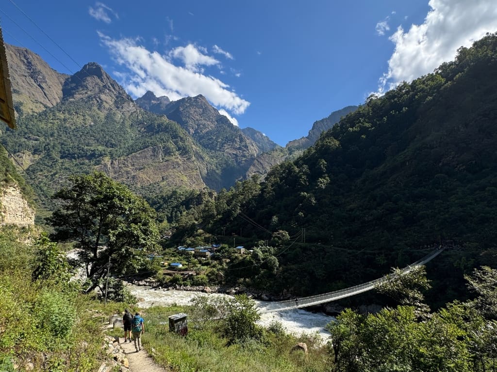 Himalayas suspension bridge