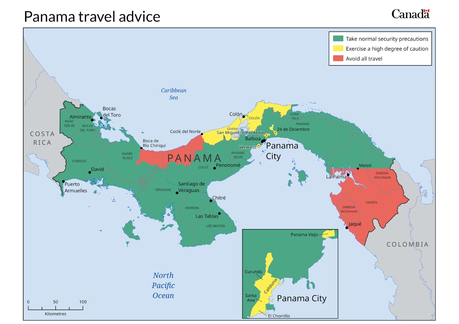 Canadian Travel Advice for Panama