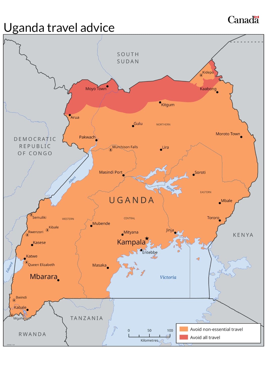 Canadian Travel Advice for Uganda
